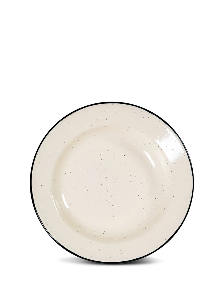 DORIS emaljetallerken beige
